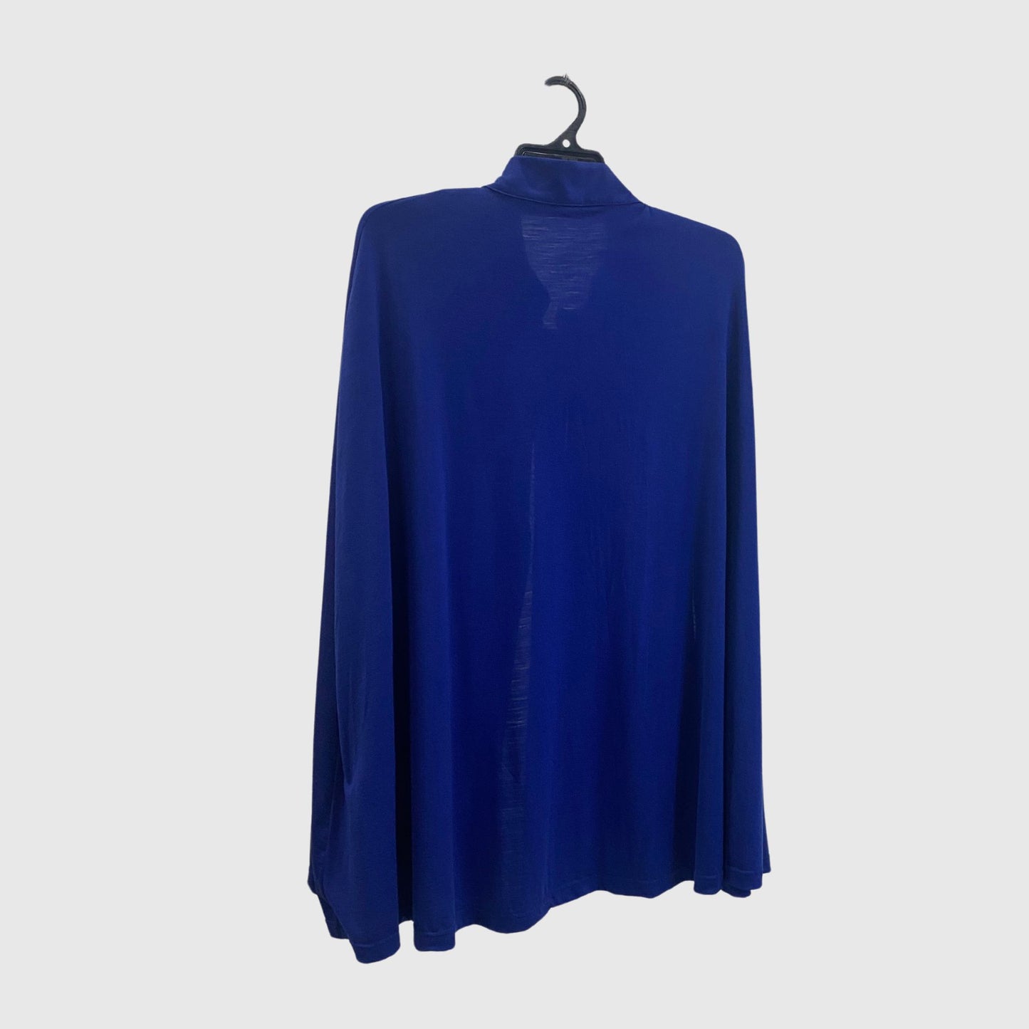 Merino cobalt poncho