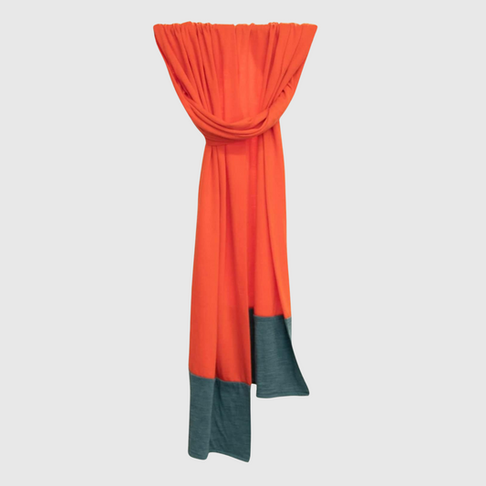 Merino scarf orange