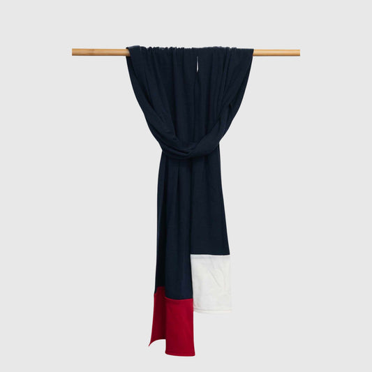 Merino navy, red, white