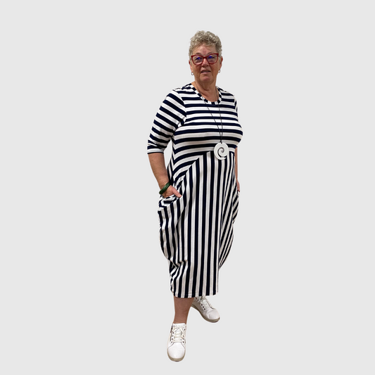 Summer Stripe Pocket Dress