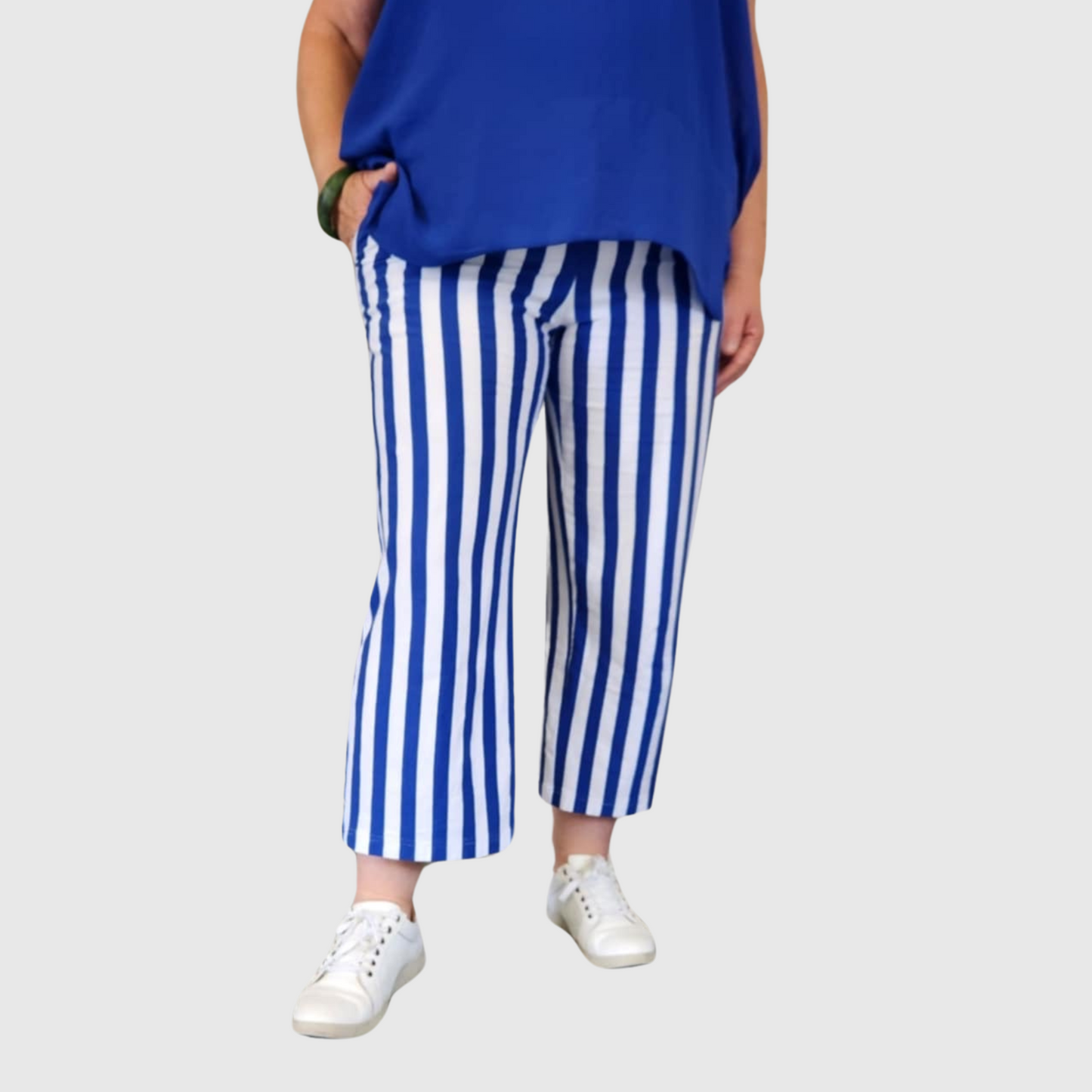 Pocket pant blue stripe